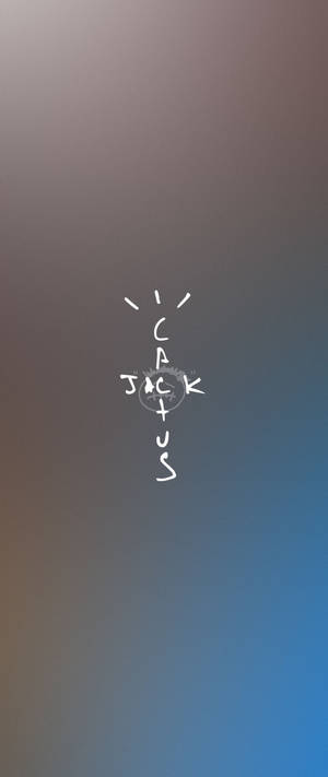 Cactus Jack Travis Scott Text Logo Blue And Gray — Galaxy Z Flip 7 Тапет