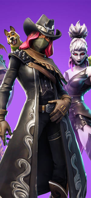 Calamity Fortnite И Dusk тапет — iPhone 15 Тапет