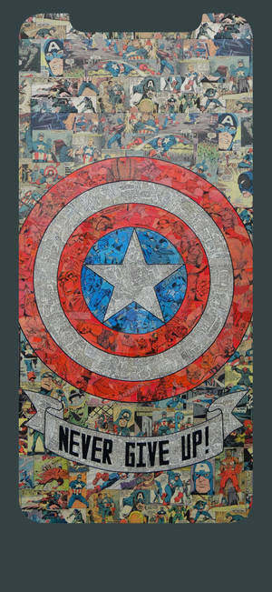 Captain America Iphone Comics Art — Galaxy S26 Тапет