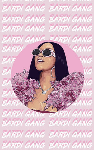 Cardi B Pink Bardi Gang тапет — Galaxy Tab Тапет