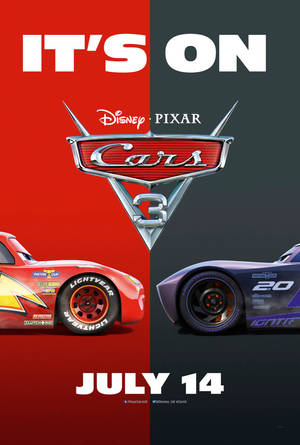 Cars 3 Постер Светкавица среща Джаксън — Huawei MatePad Air (2026) Тапет