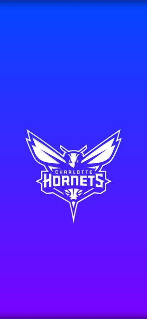 Тапет Charlotte Hornets градиент син — iPhone 17 Тапет