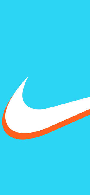 Cyan Nike iPhone фон — iPhone 16e Тапет