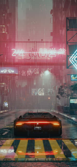 Фон Cyberpunk 2077 — Tecno Pop Тапет