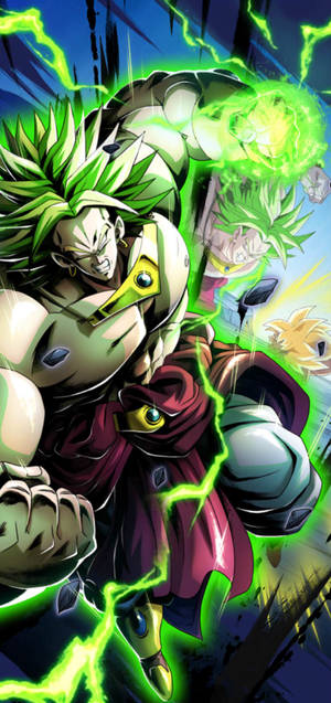 Тапет DBZ Broly SSJ Full Power. — iPhone Air Тапет