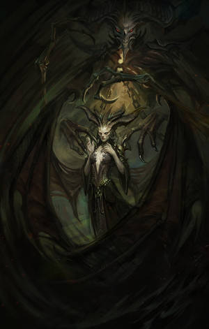 Diablo 4 Лилит нокти тапет — Galaxy Tab Тапет