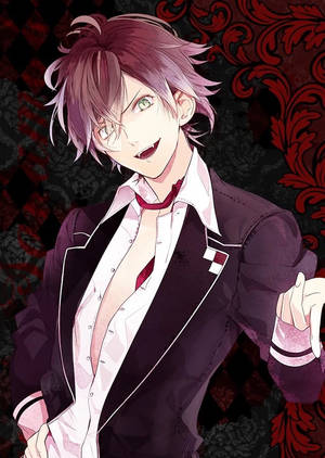 Diabolik Lovers Аято червен постер тапет — OnePlus Pad Go 2 Тапет