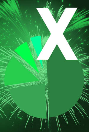 Excel Microsoft X Лого — Huawei MatePad Pro Max Тапет