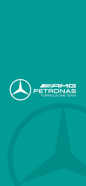 F1 iPhone AMG Petronas Тийл Лого — Samsung S23 Тапет