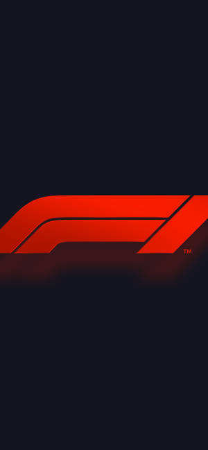F1 iPhone Червено лого — iPhone 14 Pro Тапет