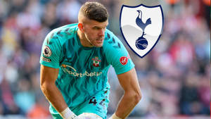 Fraser Forster Tottenham Hotspur FC Лого — Футбол Тапет