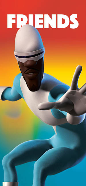Frozone цветна графика тапет — iPhone 16 Тапет