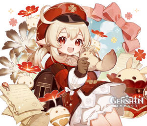 Genshin Impact Klee с Додоко — Genshin impact GIF Тапет