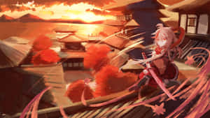 Кадзуха — Genshin impact GIF Тапет