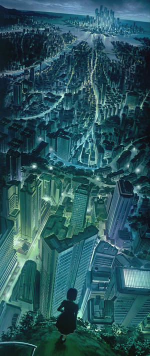 Ghost Aesthetic Girl In Cliff — Galaxy Z Flip 7 Тапет
