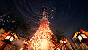 Тапет Ghostwire Tokyo Вихрещите се облака