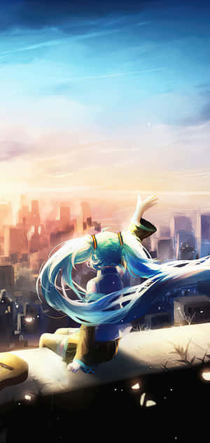 Hatsune Miku телефон — Motorola Edge (2026) Тапет