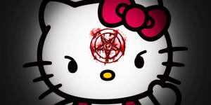 Hello Kitty Хелоуин Кървава Марка тапет — Hello Kitty Хелоуин Тапет
