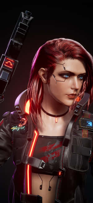 iPhone X Cyberpunk 2077 фон — IQOO Z11 Тапет