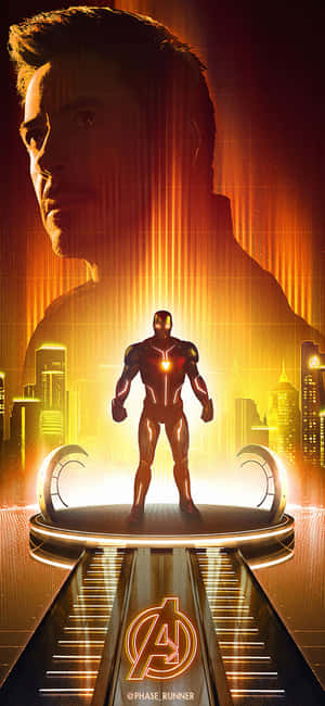 Iphone X Iron Man фон — Realme Narzo 100 Lite Тапет