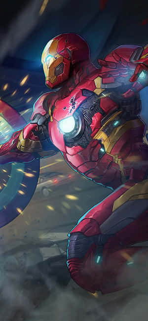 Iphone X Iron Man Фон — Tecno Spark 40 Pro Тапет