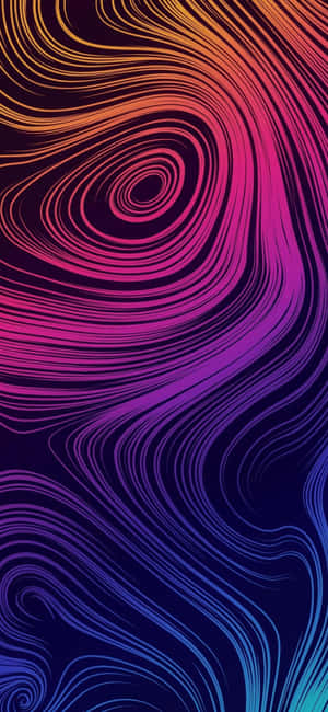 iPhone X Абстрактни спирали — Oppo Find X9s Тапет