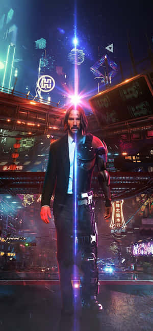 Фон за iPhone XS Max Cyberpunk 2077 — Vivo X500 Тапет