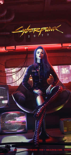 Iphone Xs Max Cyberpunk 2077 Фон — Honor X7e Тапет