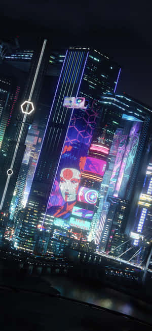 Iphone Xs Max Cyberpunk 2077 Фон — Honor X7e Тапет