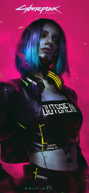 Фон за Iphone Xs Max Cyberpunk 2077 — Honor X Тапет