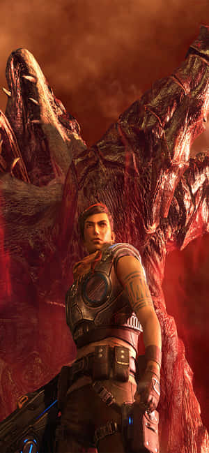 Фон за iPhone XS Max Gears of War 5 — iPhone 14 Pro Тапет