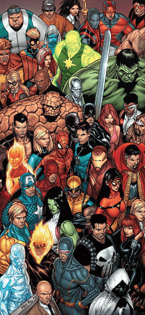 Iphone Xs Max Marvel Background — Honor Play Тапет