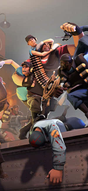 iPhone XS Team Fortress 2 Фон — Oppo A7 Pro Max Тапет