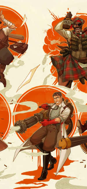 Iphone Xs Team Fortress 2 фон — Realme 16x Тапет
