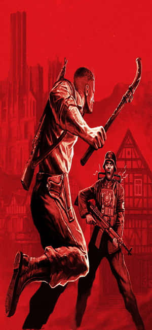 Фон за iPhone Xs с Wolfenstein II — RedMagic Тапет