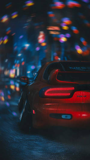 JDM автомобили с цветни светлини