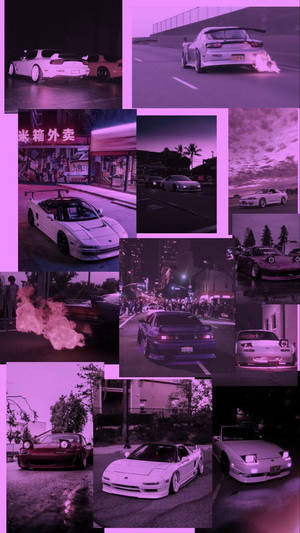 JDM естетична фотоколаж