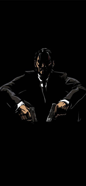 John Wick векторно изкуство iPhone 12 тапет — iPhone 18 Pro Max Тапет
