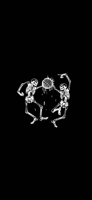 Joji's Song Skeleton Clip Art тапет — iPhone 16 Тапет
