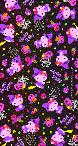 Kawaii Хелоуин вещица Hello Kitty