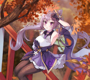 Keqing — Genshin impact GIF Тапет