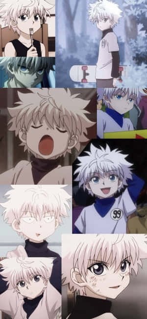 Killua Коллаж Hunter X Hunter PFP — Galaxy A Тапет