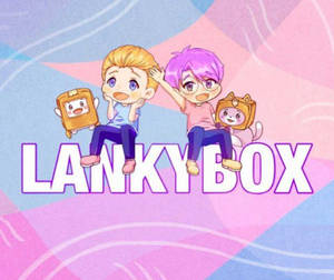 LankyBox Анимирани плюшени фигурки на Адам и Джъстин — Сладък анимационен Тапет