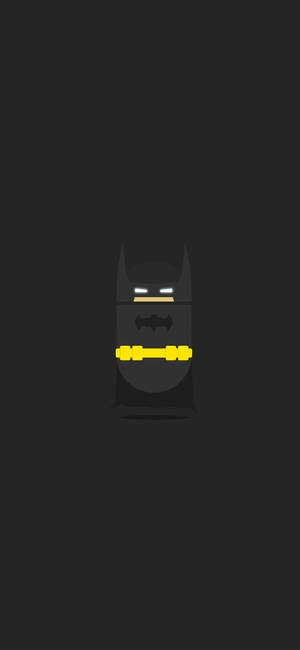 Batman в минимален тъмен iPhone — Galaxy S24 FE Тапет