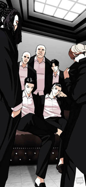 Тапет с мощни банди от Lookism