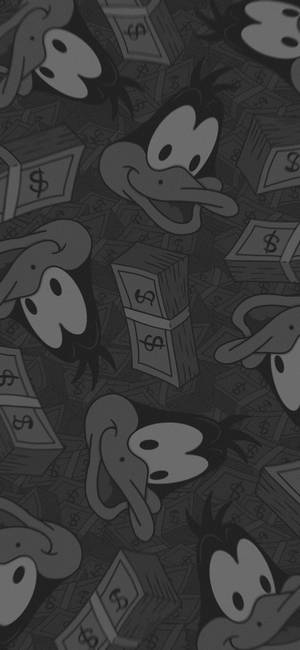 Тапет с патерн Looney Tunes Daffy Duck — iPhone 18 Тапет