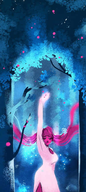Lore Olympus Webtoon — Moto E14 Тапет