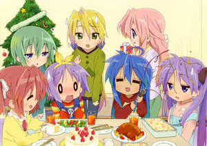 Тапет с аниме герои от Lucky Star — Аниме деца Тапет