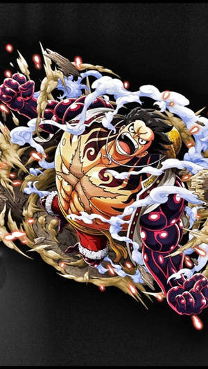 Luffy Gear 4 експлозивно изкуство тапет — Луффи гир 4 Тапет