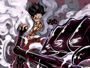 Тапет Luffy Gear 4 изтощен — Луффи гир 4 Тапет